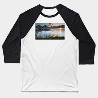 Cullercoats Harbour Sunrise Baseball T-Shirt